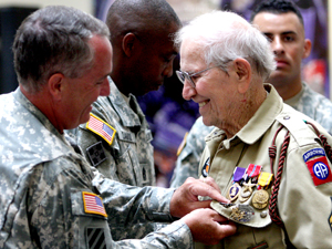Finally honored: WWII vet receives medals 66 years late